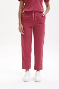 Enwinz Elena Women’s Scrub Pants - Coral Pink1