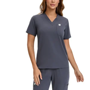 Enwinz Elora Women’s Jogger Scrub Pants - Grey - Image 2