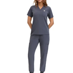 Enwinz Elora Women’s Jogger Scrub Pants - Grey - Image 4