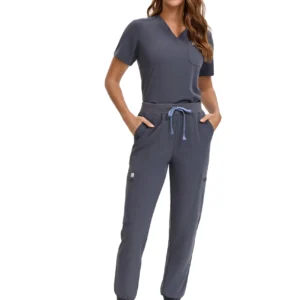 Enwinz Elora Women’s Jogger Scrub Pants - Grey - Image 5