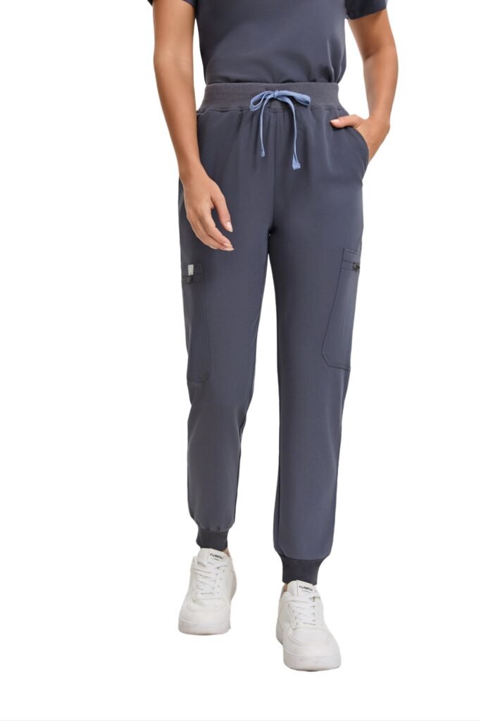 Enwinz Elora Women’s  Jogger Scrub Pants - Grey
