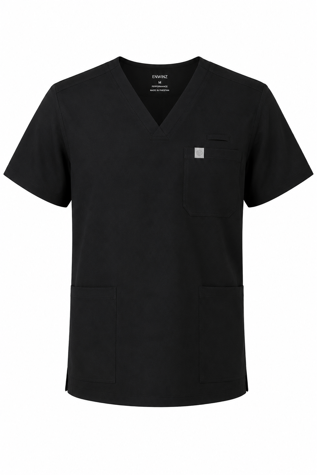 Enwinz Prime Men’s Black Scrub Set – Performance Fit | Durable Comfort | All-Day Mobility