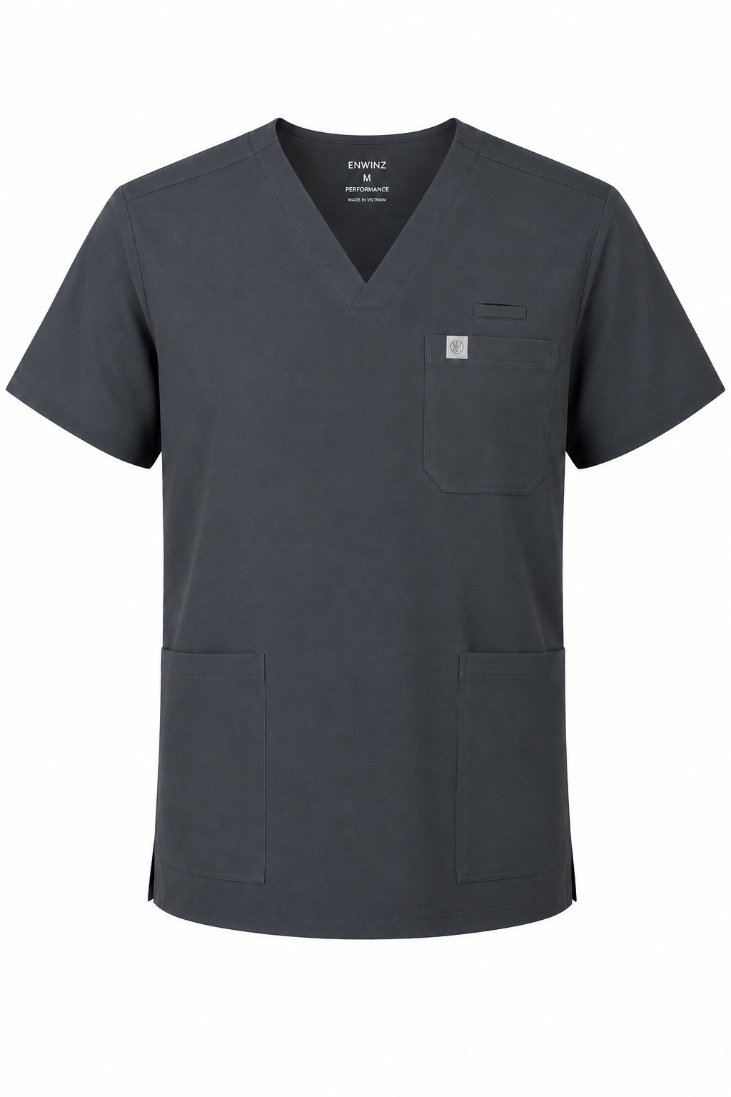 Enwinz Prime Men’s Grey Scrub Set – Performance Fit | Durable Comfort | All-Day Mobility